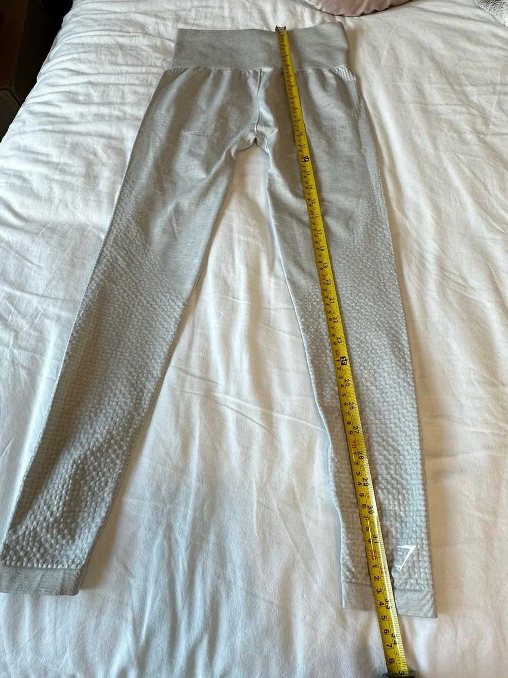 Gymshark Gray Seamless High Waist Textured Leggings Small